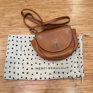 Clare V brown crossbody leather bag. Great condition.